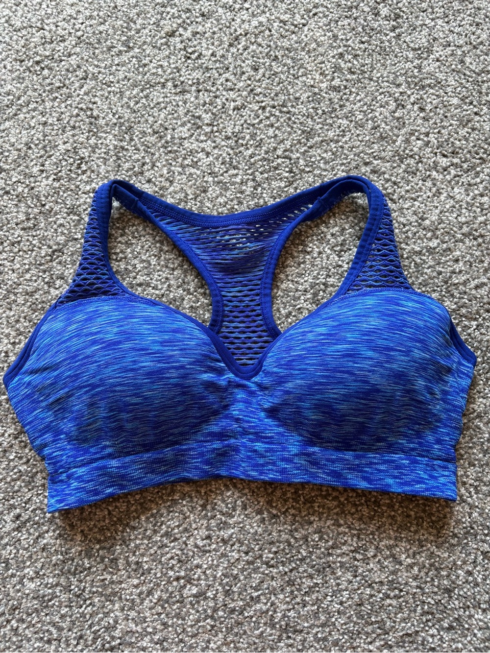Victoria Secret Pink Cobalt Blue Push Up Sports Bra Size Medium